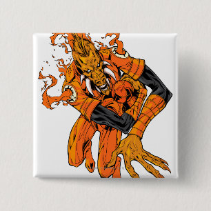 Larfleeze - Agent Orange 7 2 Inch Square Button