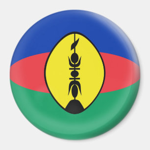 Large 3 inch magnet - New Caledonia flag