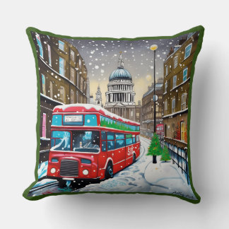 Large 50x50 Cushion Cotton - Christmas - London