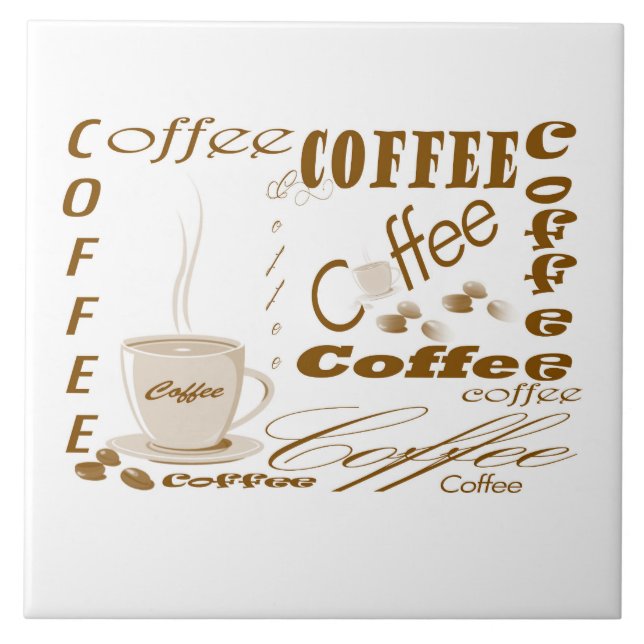 Large (6" X 6") Ceramic Photo Tile (Front)