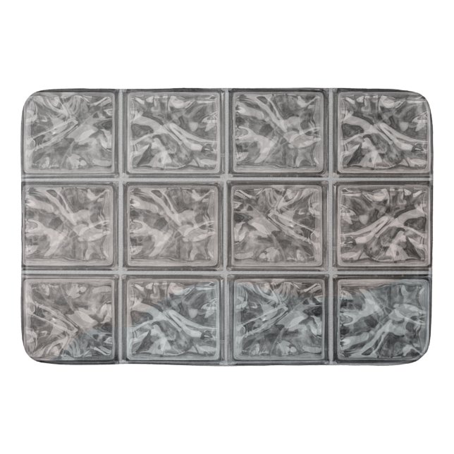 Large Absorbent Glass Block Tile Mat (Front)