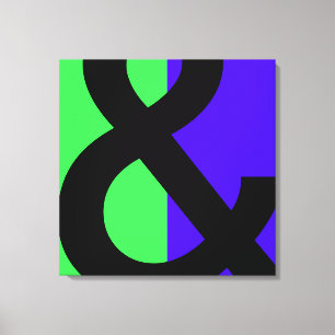 Large Ampersand Symbol Canvas Print