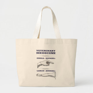 Large and Small Animal Veterinarian humourous Tote Bag