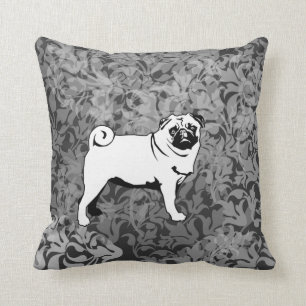 Large and small mops throw pillow