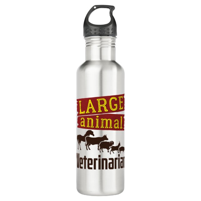 Large Animal Veterinarian 710 Ml Water Bottle (Front)