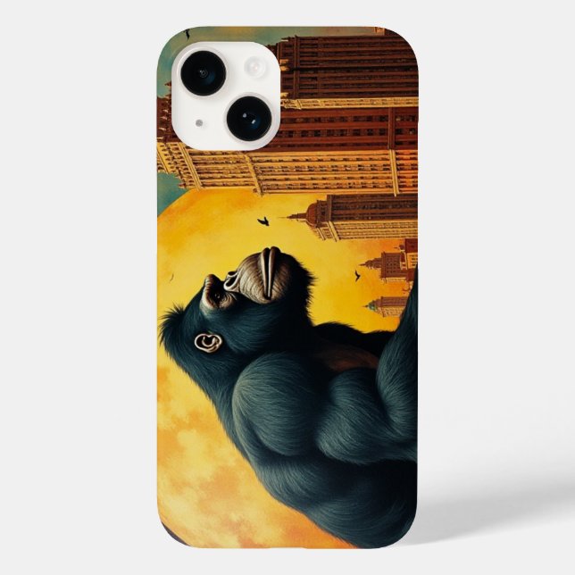 Large Ape Case-Mate iPhone Case (Back)