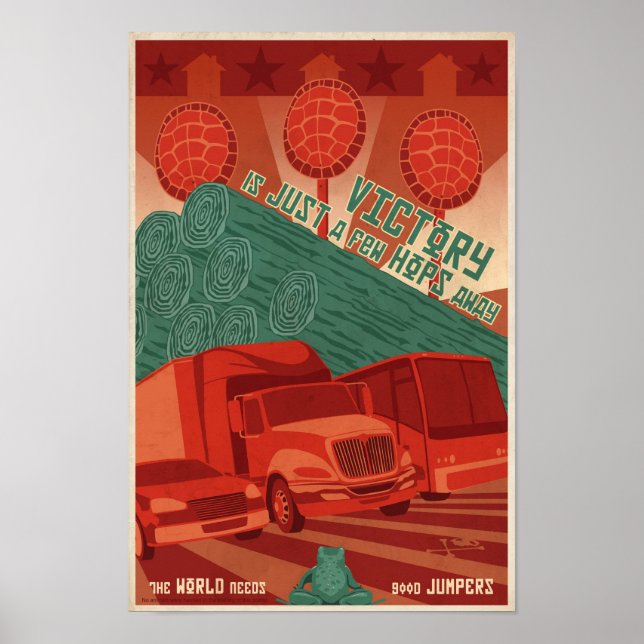Large - Arcade game propaganda poster (Front)