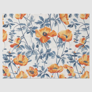 Large Art Nouvea California Poppies – 10lb, 17"x23 Tissue Paper