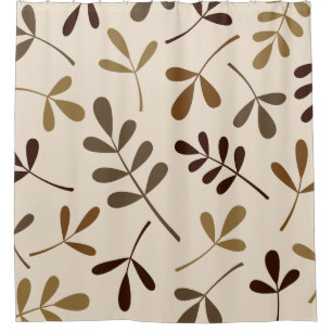Large Assorted Leaves Gold Browns Cream