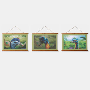 Large Australian Wild Birds Hanging Tapestry