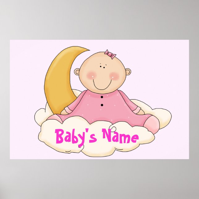 Large Baby Nursery Mural Poster (Front)