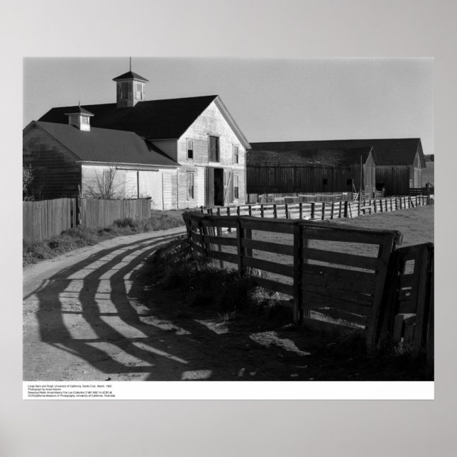 Large Barn and Road, March 1962 Poster (Front)