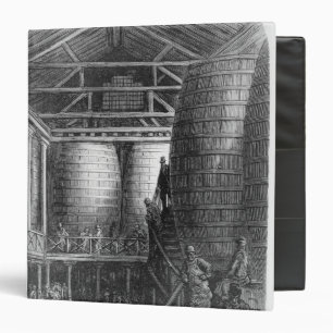 Large barrels in a brewery binder