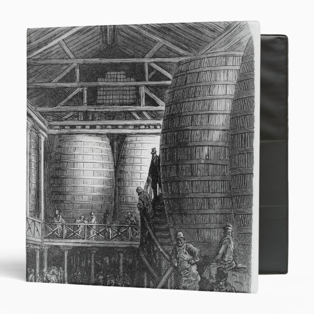 Large barrels in a brewery binder (Front/Inside)