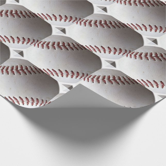 Large Baseball Pattern Wrapping Paper (Corner)