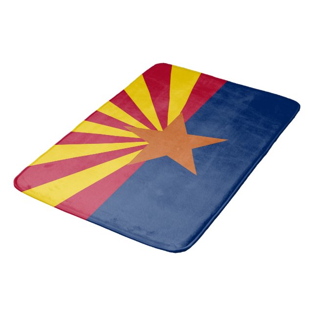 Large bath mat with flag of Arizona, USA (Angled)