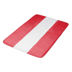 Large bath mat with flag of Austria