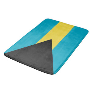Large bath mat with flag of Bahamas