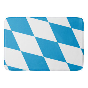 Large bath mat with flag of Bavaria, Germany