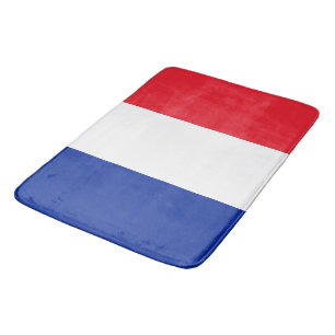 Large bath mat with flag of France