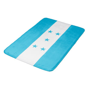 Large bath mat with flag of Honduras