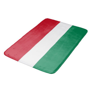 Large bath mat with flag of Hungary
