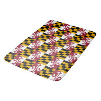 Large bath mat with flag of Maryland, USA