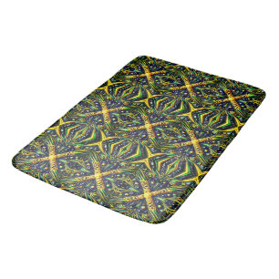 Large bath mat with Jamaican Colours