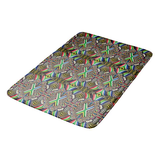 Large bath mat with South African Colours (Angled)