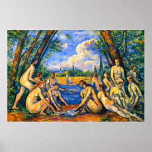 Large Bathers by Paul Cezanne Poster