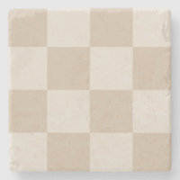 Large Beige Checkers