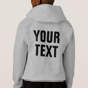 Large Big Font Text Kids Boys Double Sided Print