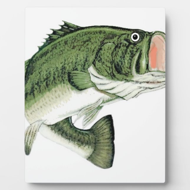 Large Big Mouth Bass Plaque (Front)