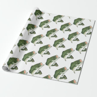 Large Big Mouth Bass Wrapping Paper