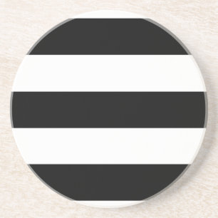 large black stripes coaster