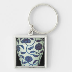 Large blue and white vase, Jaijing Period Keychain