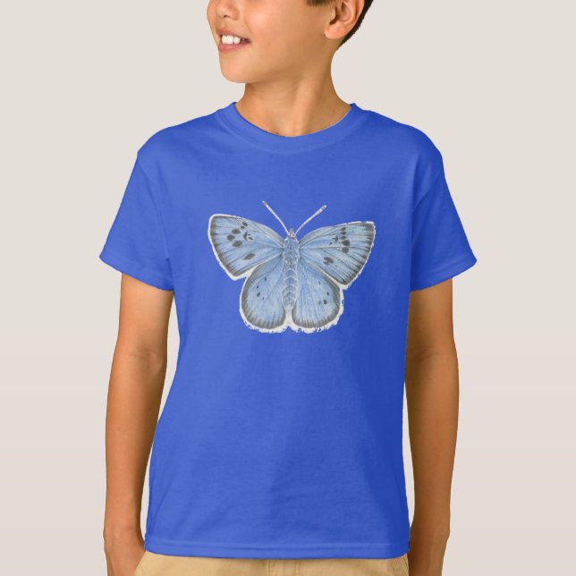 Large Blue Butterfly T-Shirts (Front)