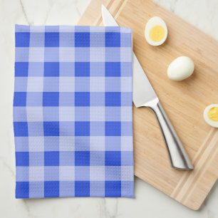 Large Blue Gingham Kitchen Towel