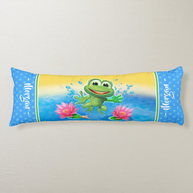 Large body cushion Leaping frog custom (Front)