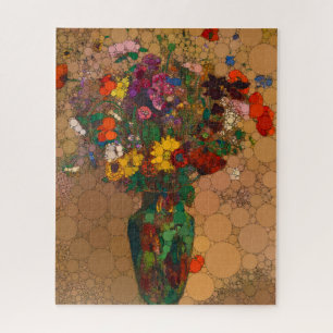 Large Bouquet of Wild Flowers - After Odilon Redon Jigsaw Puzzle