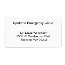 Large Business Shipping Label