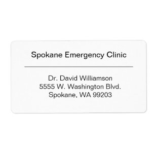 Large Business Shipping Label