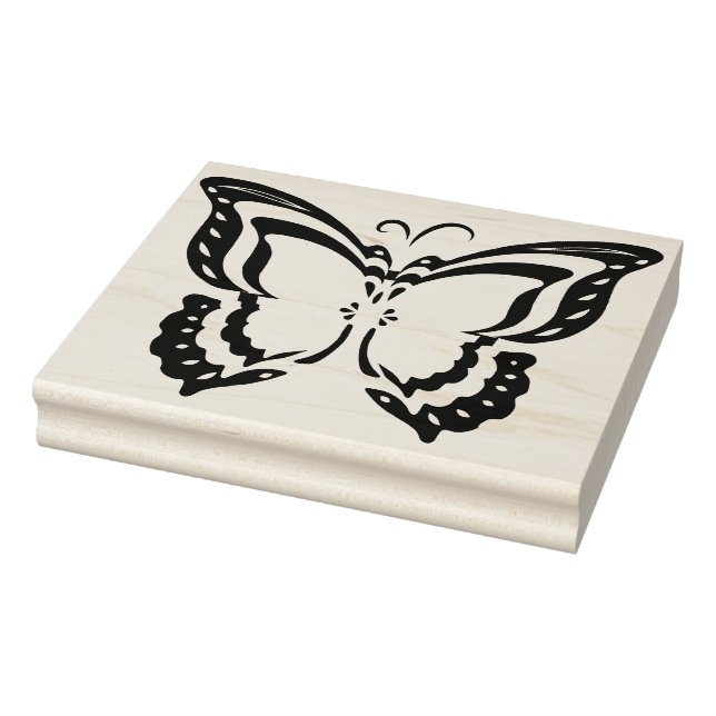 Large Butterfly Rubber Stamp (Stamp)