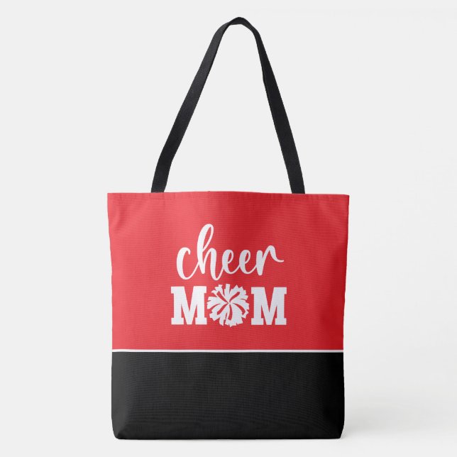 Large Cheer Mom Tote Bag (Front)