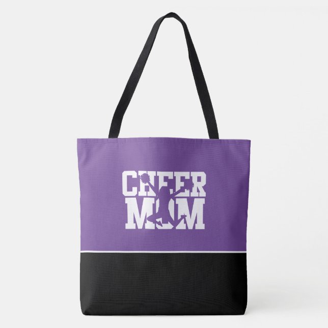 Large Cheer Mom Tote Bag (Front)