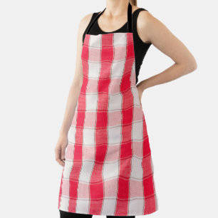 Large Chequered Apron