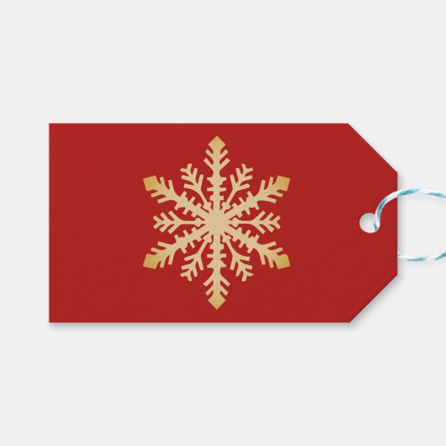 Large Christmas Gift Bag Gift Tags (Front (Horizontal))