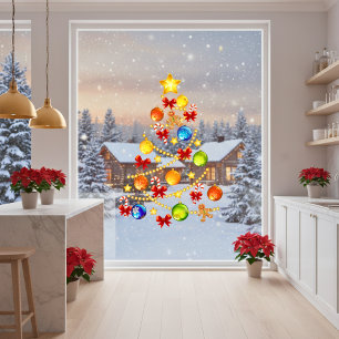 Large Christmas Tree Window Cling