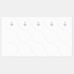 Large Circle Adhesive / Waterproof Label