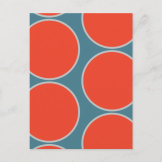 Large Circles Abstract Design Postcard